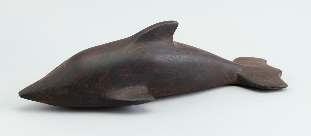 CARVED IRONWOOD DOLPHIN OR DOGFISH