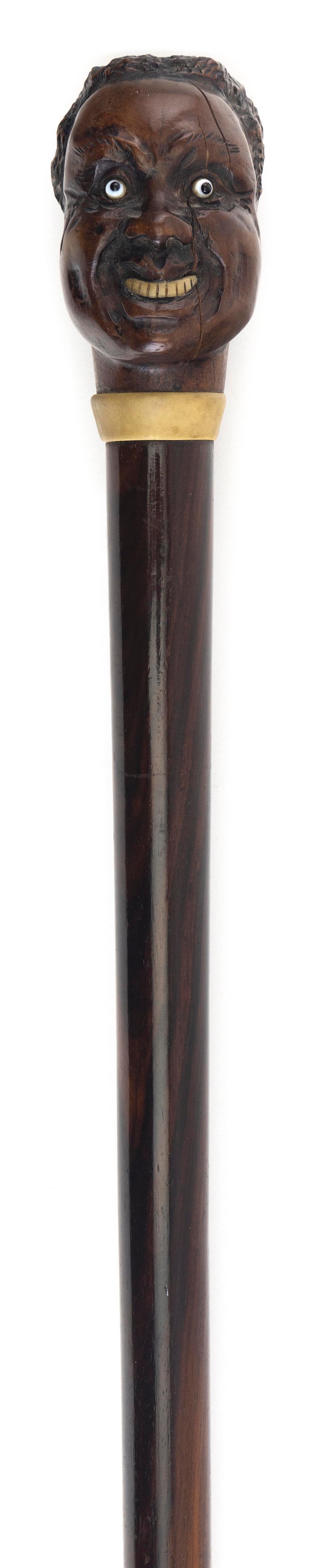 CARVED CANE 19TH CENTURY LENGTH