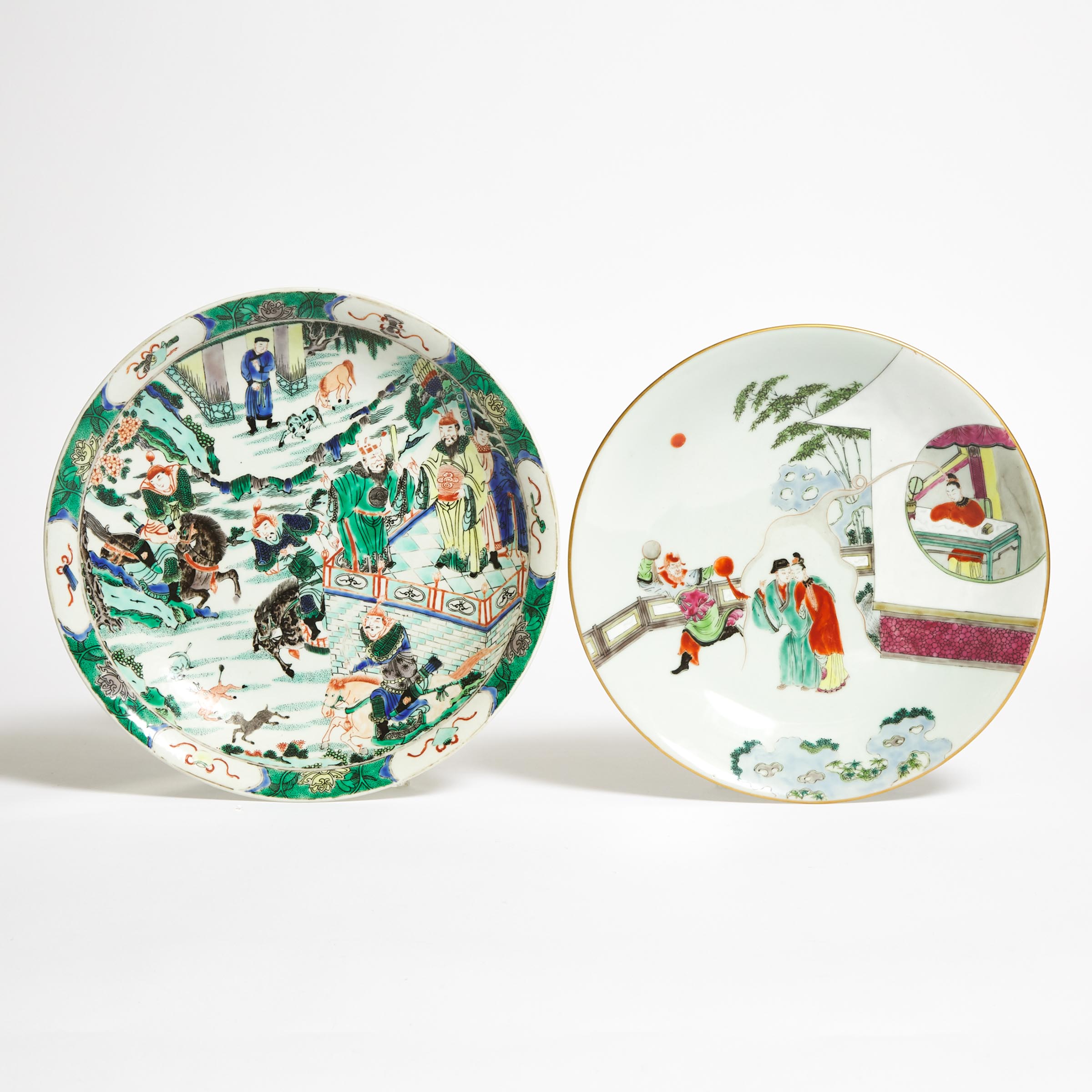 A Kangxi-Style Famille Verte Dish,