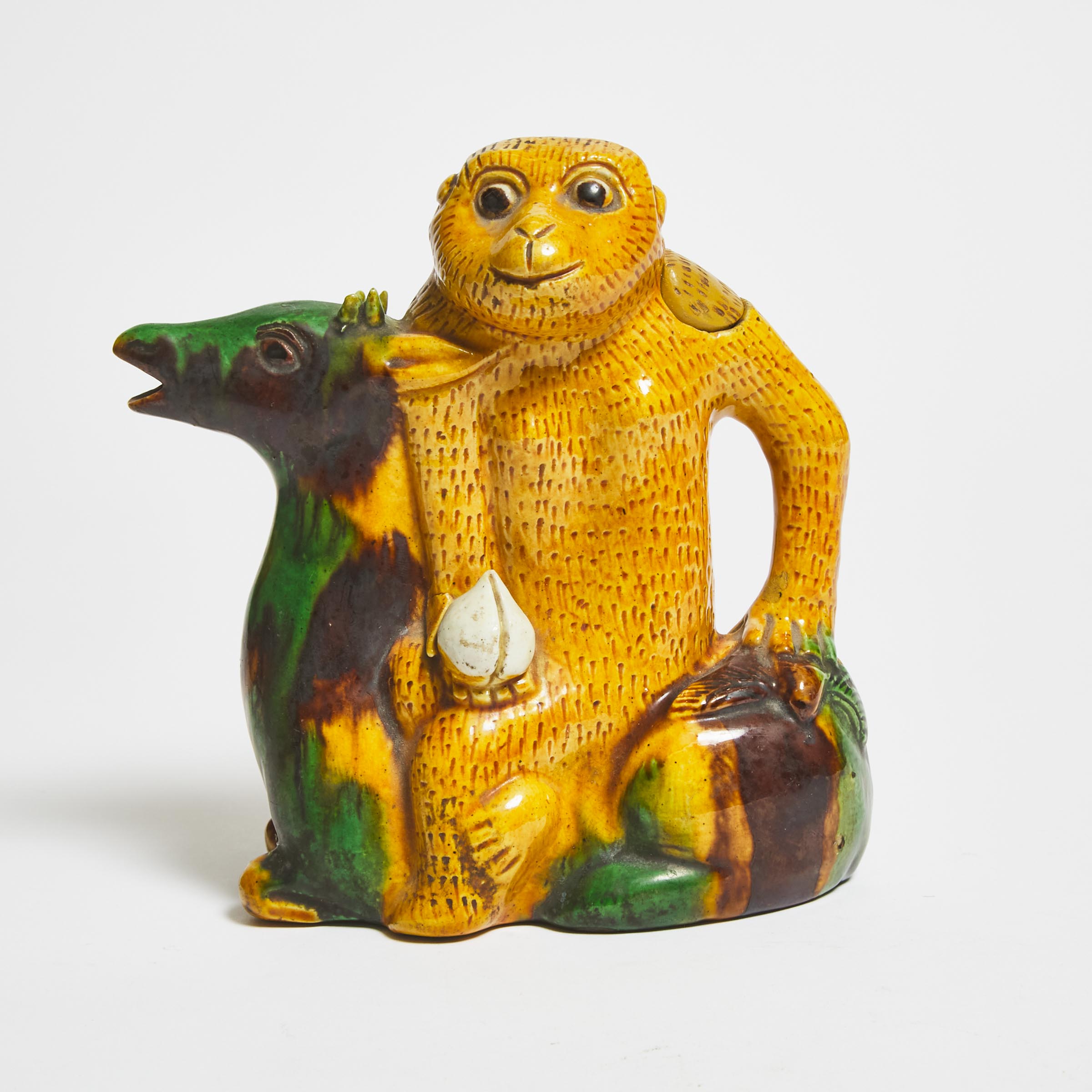 A Sancai Glazed Pottery Monkey 2f2caf