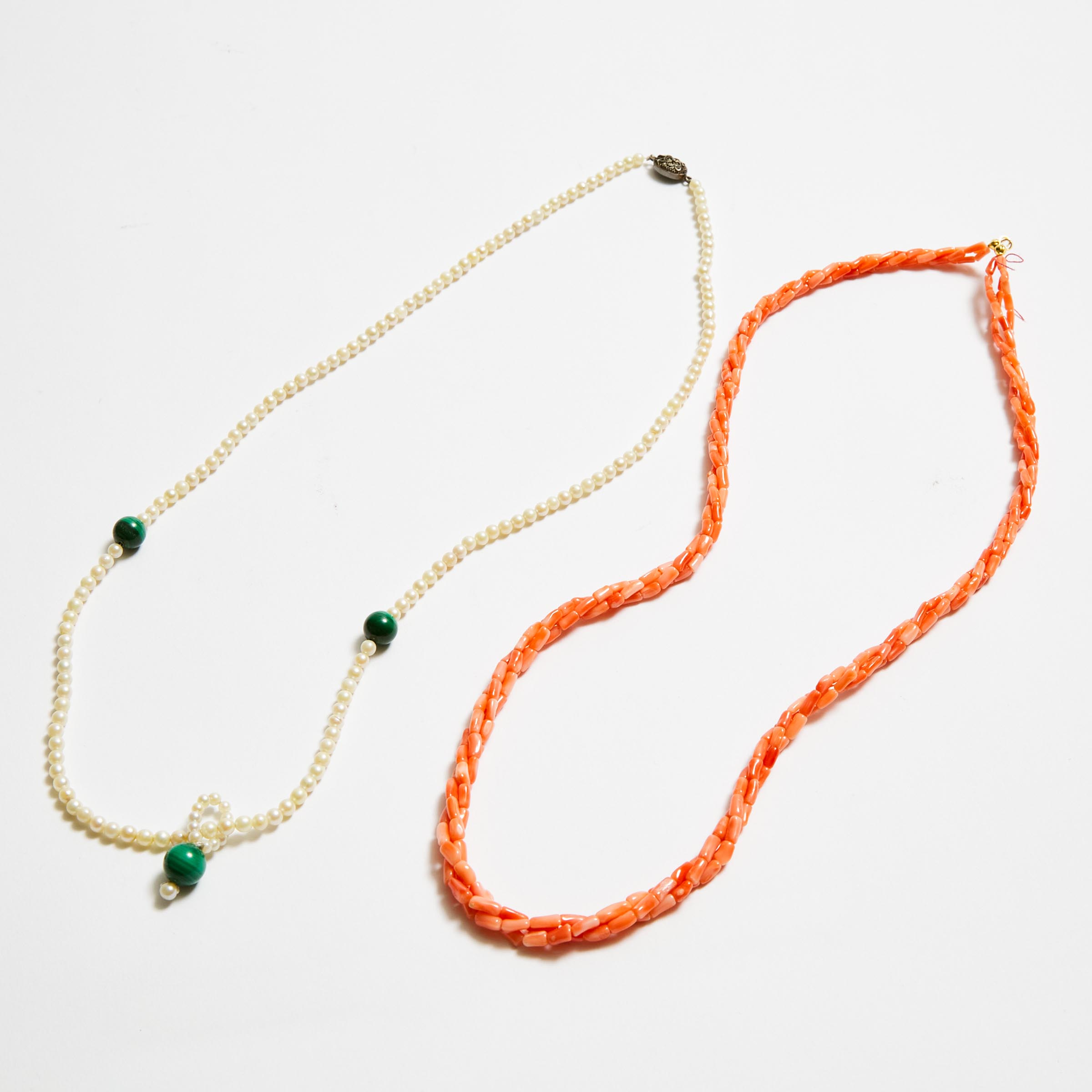 A Coral Necklace, Together With