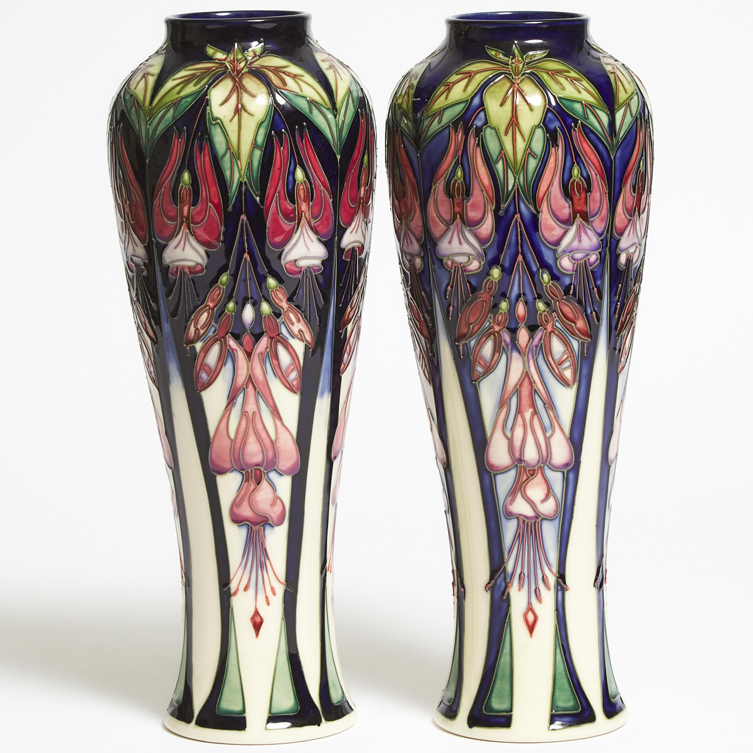Pair of Moorcroft Marinka Vases  2f2d0d