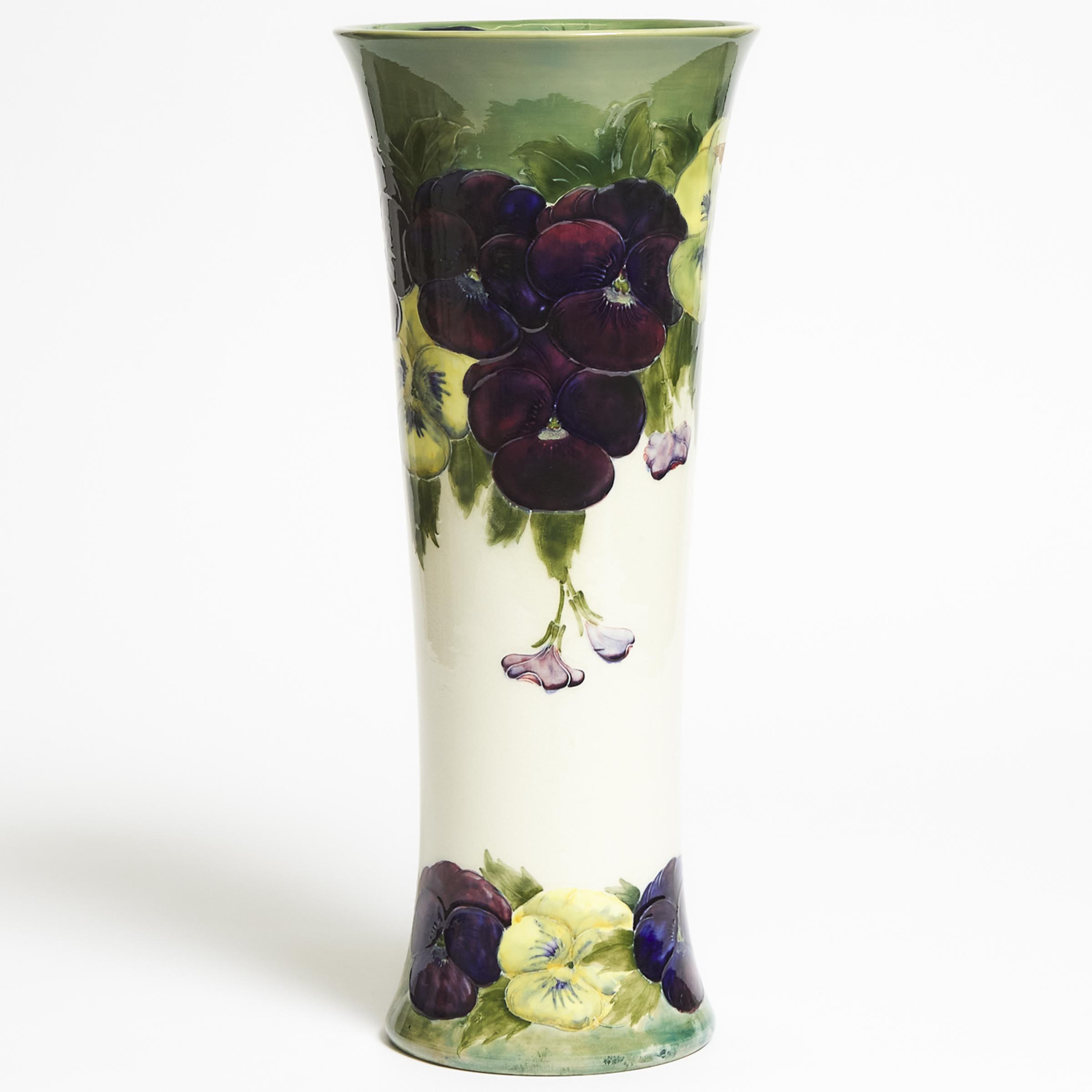 Moorcroft Pansy Large Vase c 1914 16 2f2d22
