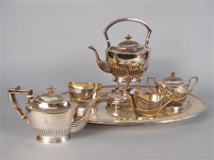 Gorham silver plate five piece 4b7b7