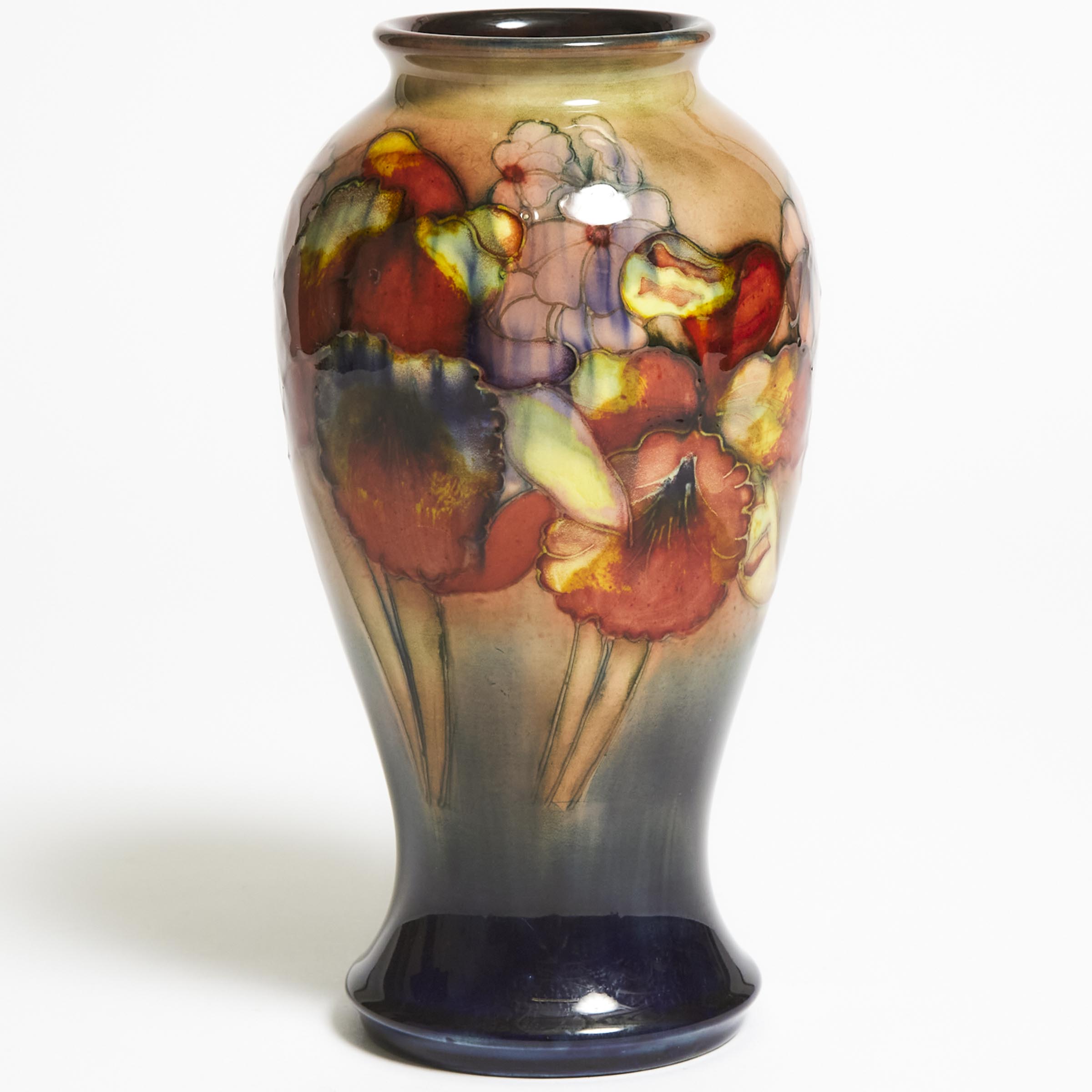 Moorcroft Flamb Orchids Vase  2f2d3e