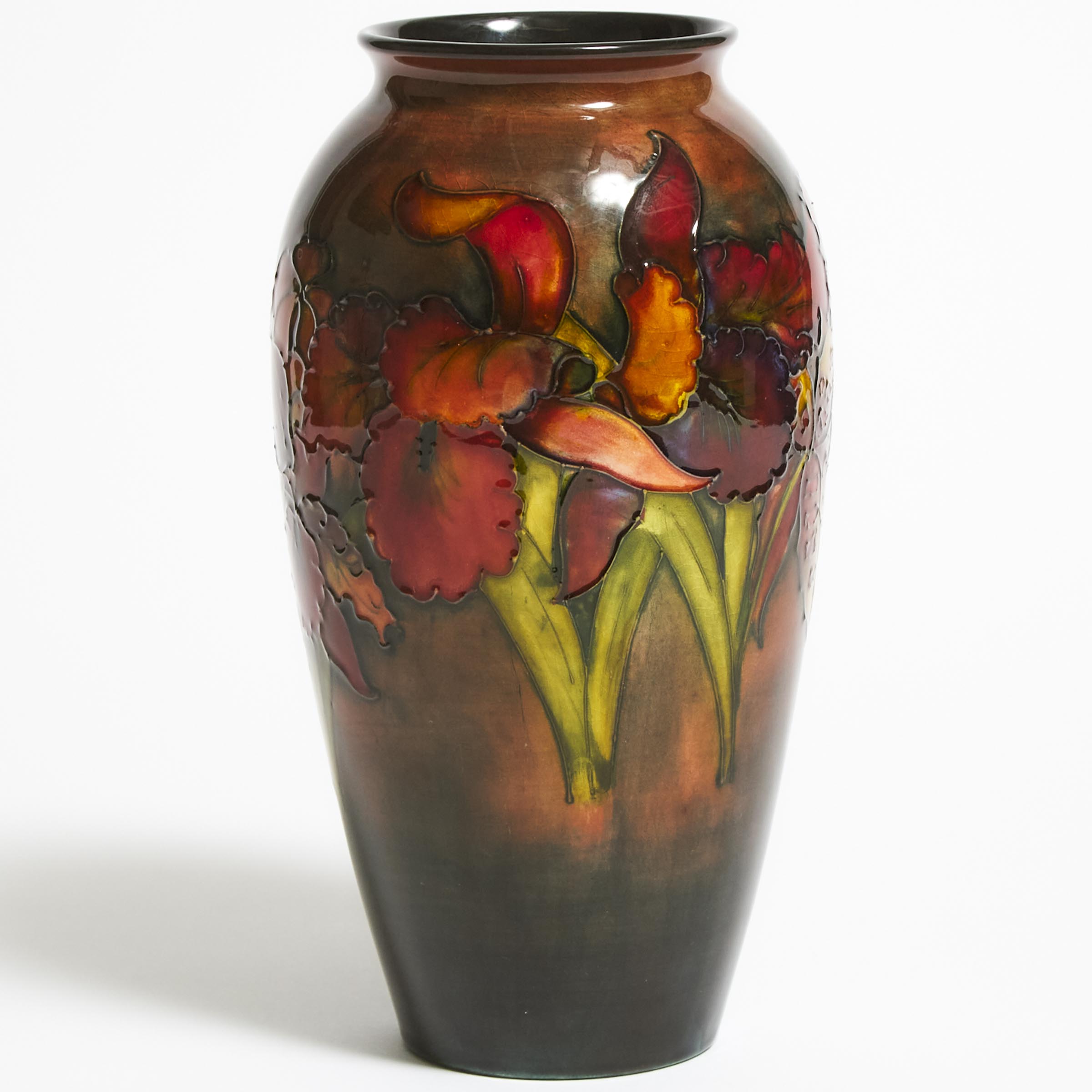 Moorcroft Flamb Orchids Vase  2f2d42