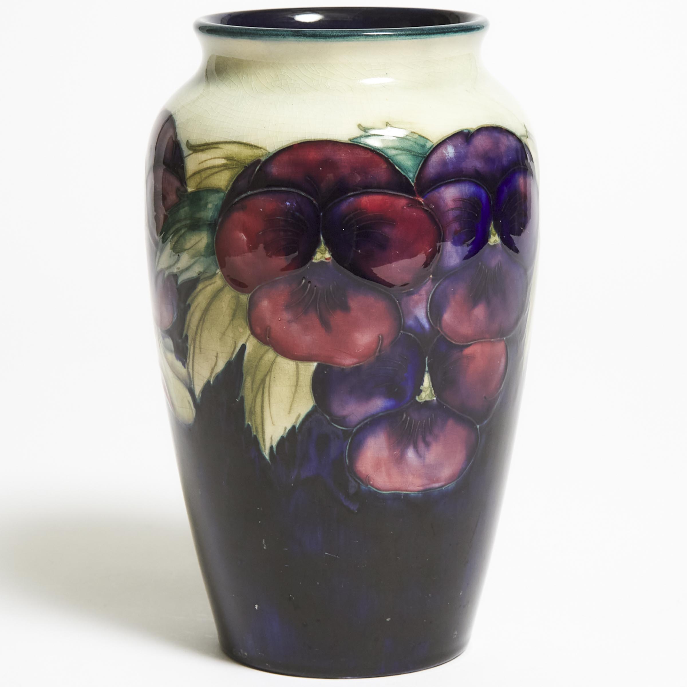 Moorcroft Pansy Vase c 1920  2f2d3a