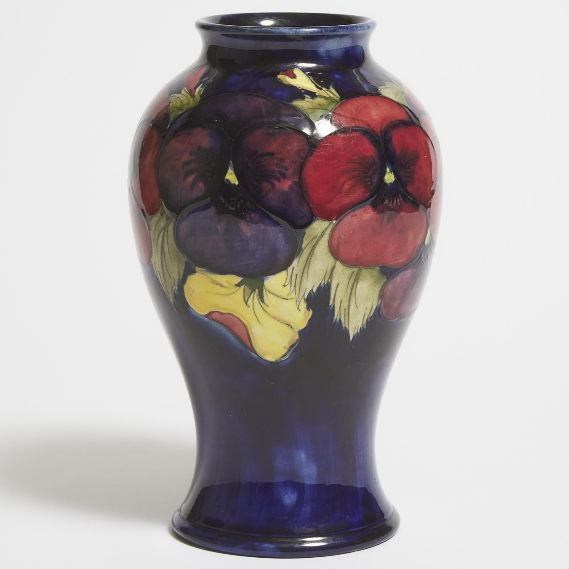 Moorcroft Pansy Vase c 1920  2f2d46