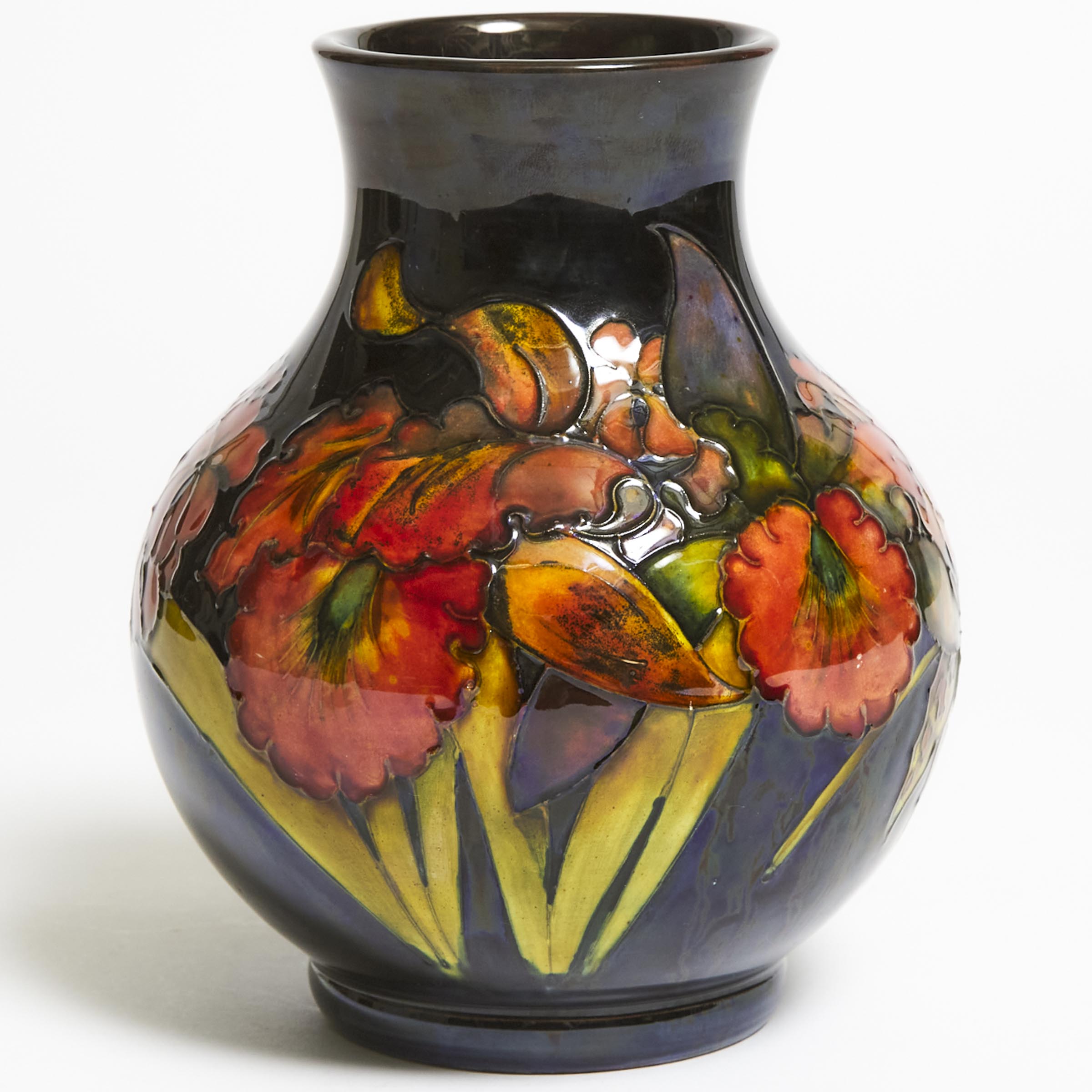 Moorcroft Flamb Orchids Vase  2f2d52