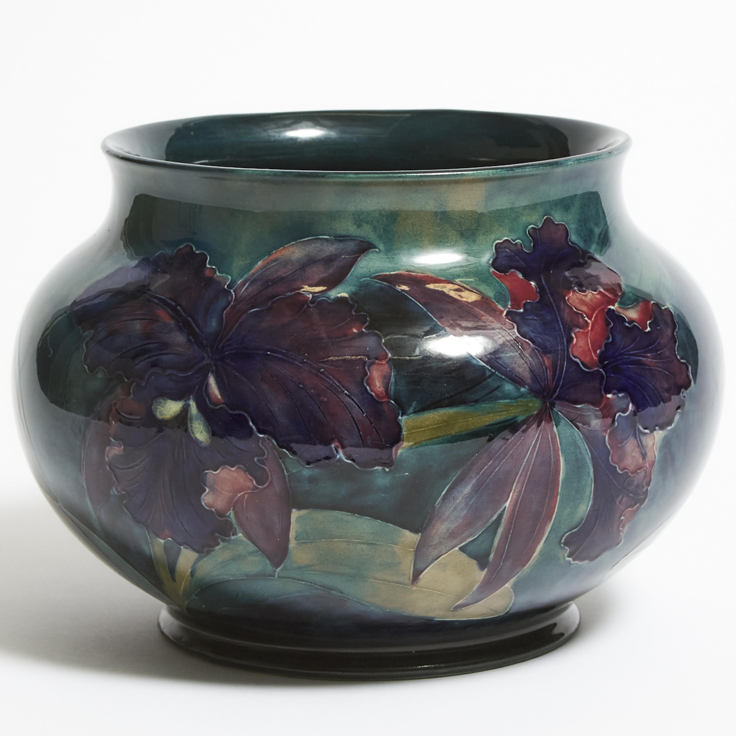 Moorcroft Orchids Vase c 1914 16 2f2d53