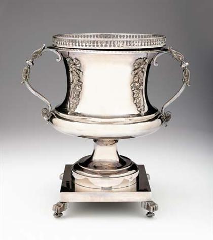 Unusual silver plated champagne