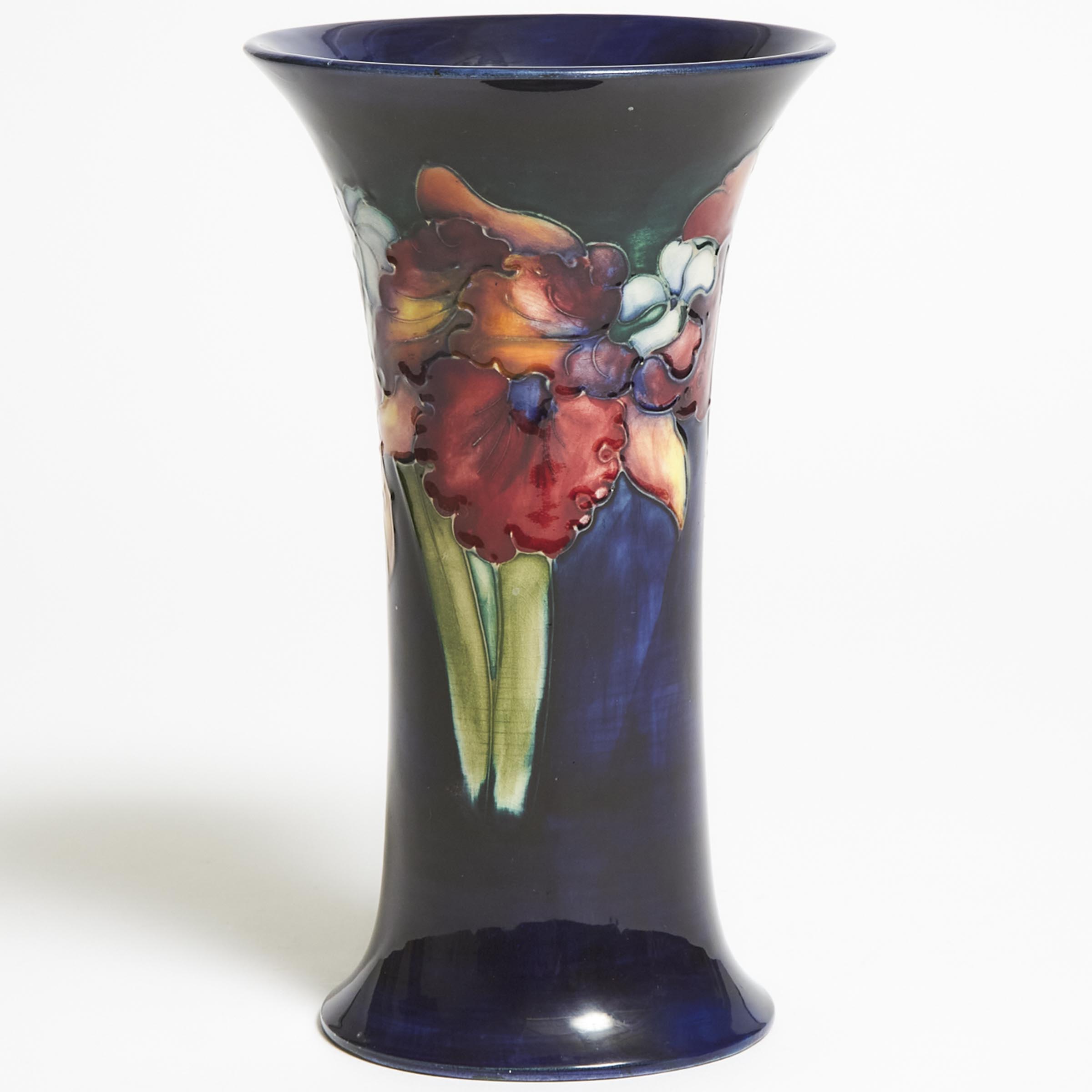 Moorcroft Orchids Vase, 1950s 
