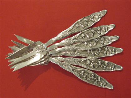 Six Whiting Lily of the Valley sterling