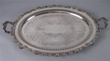 Sheffield silver plated two handled