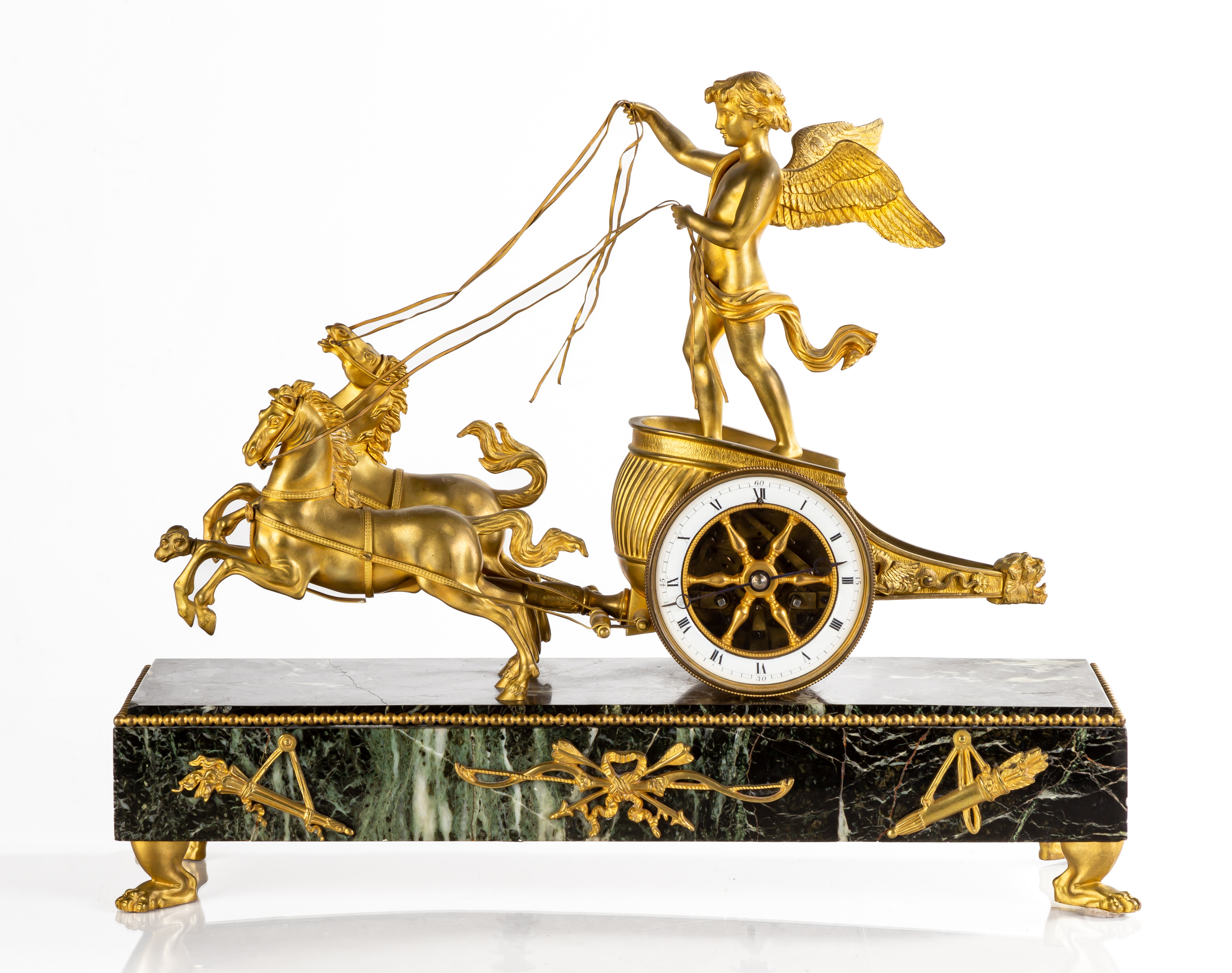 FRENCH EMPIRE ORMOLU CUPID S CHARIOT 2f2e00