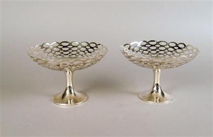 Pair of English sterling silver