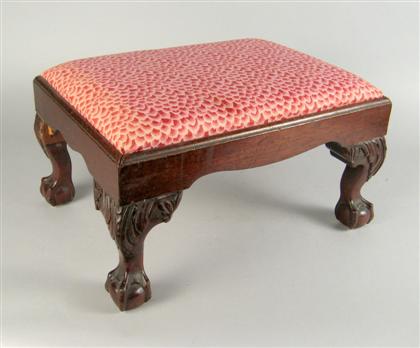 English mahogany foot stool  4b80f