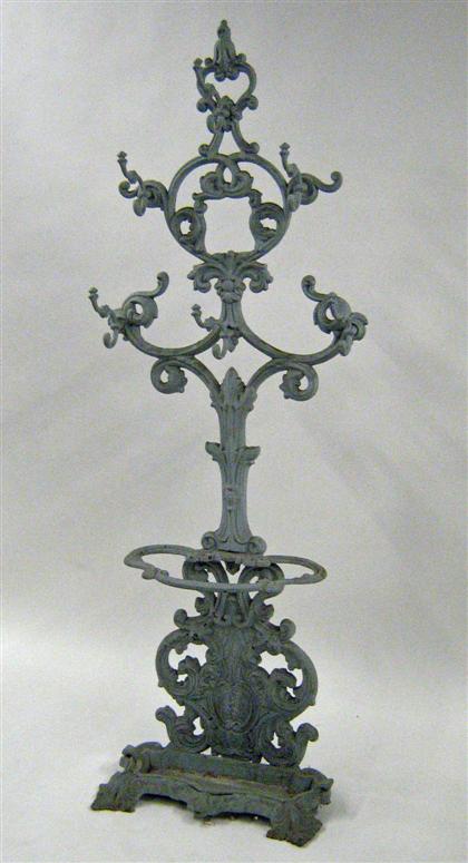 Painted cast iron coat stand      H: