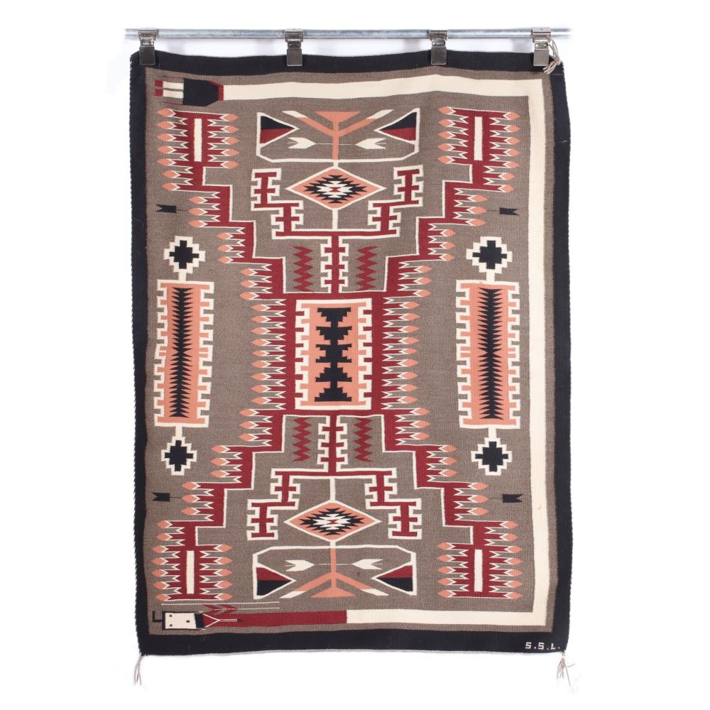 NAVAJO STORM PATTERN 1970 80S RUG 2f315d