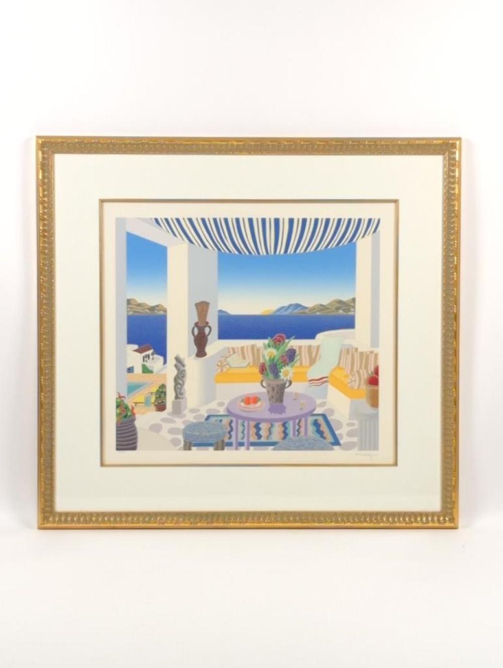 THOMAS MCKNIGHT VERANDA SERIGRAPH  2f3165