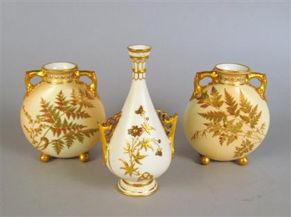 Pair of Royal Worcester porcelain