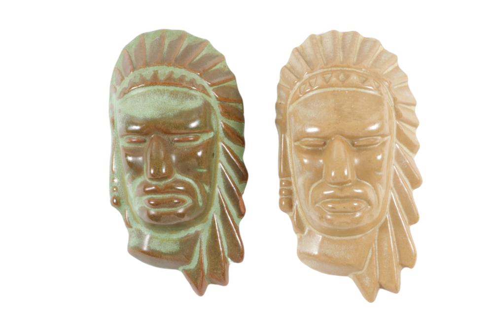 TWO FRANKOMA INDIAN CHIEF WALL 2f31f8