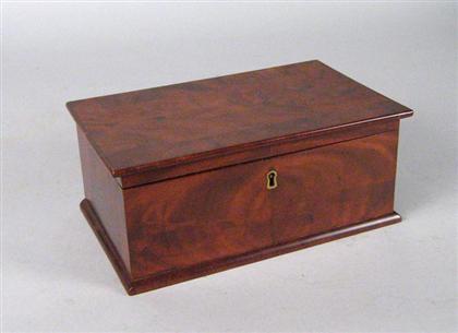 Regency mahogany box early 19th 4b834