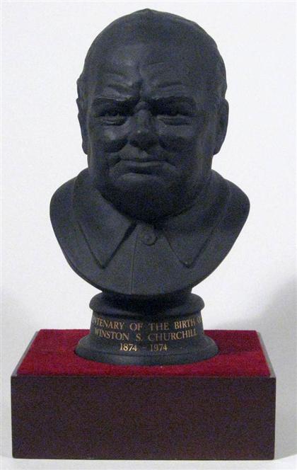 Royal Doulton basalt bust of Sir Winston