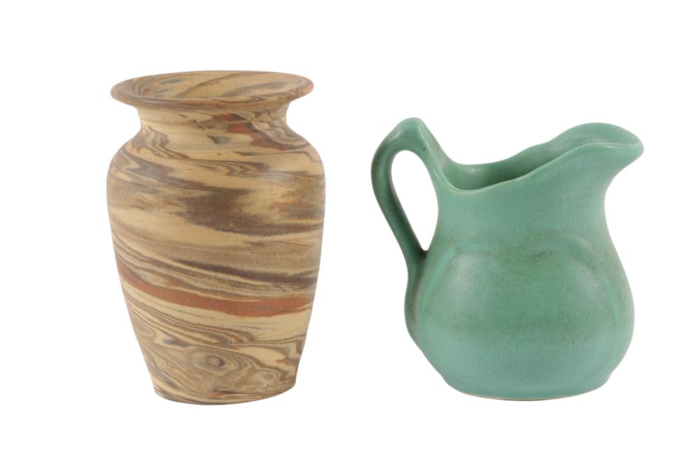 NILOAK ART POTTERY 2PC: MISSION