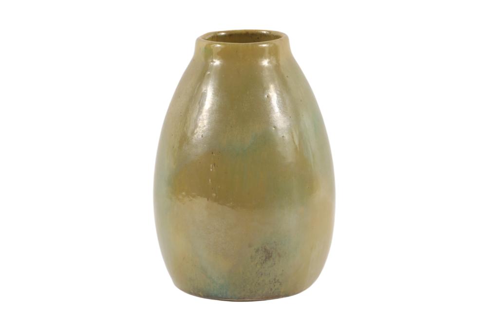 RED WING ART POTTERY VASE, 7”