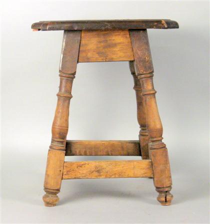 English oak and beech joined stool 4b855