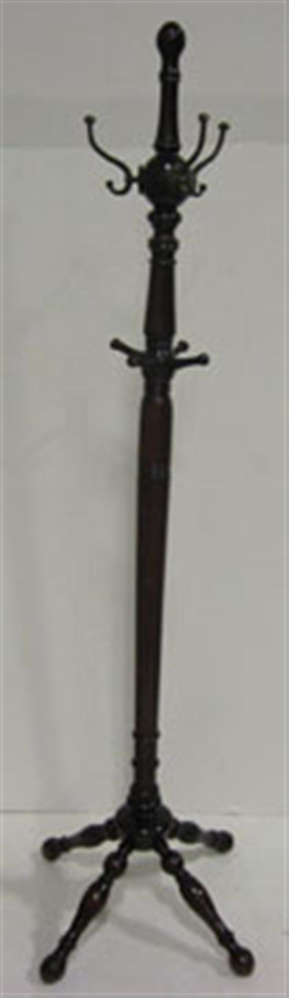 Victorian carved walnut coat stand 4b857