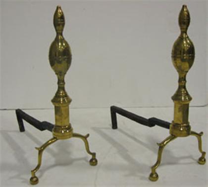 Pair of English brass baluster 4b85b