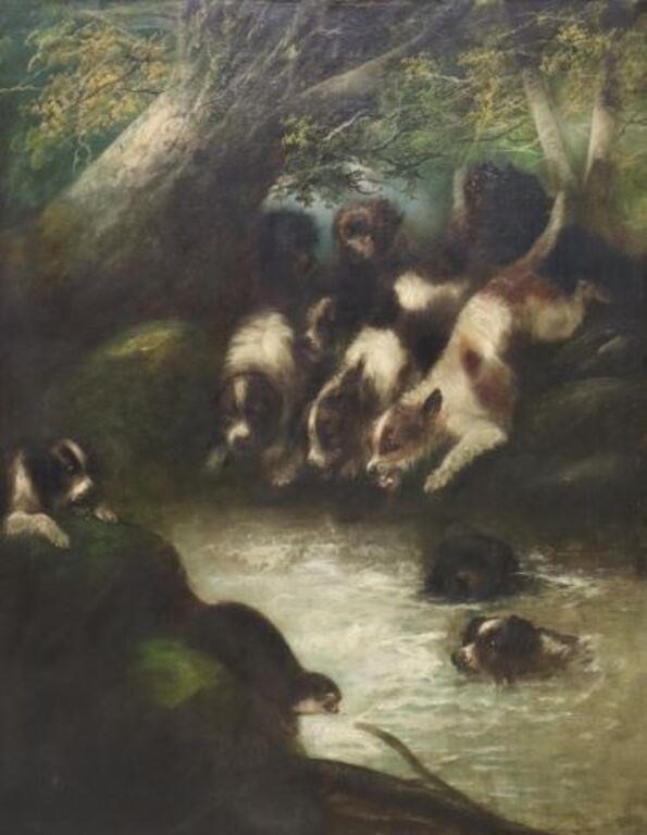 EDWARD ARMFIELD (1817-1896) TERRIERS