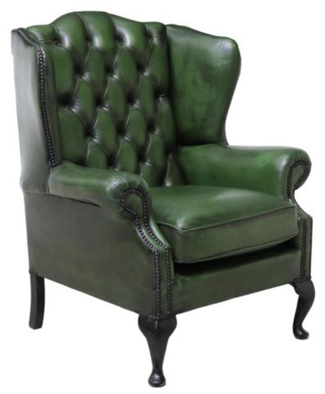 ENGLISH QUEEN ANNE STYLE GREEN
