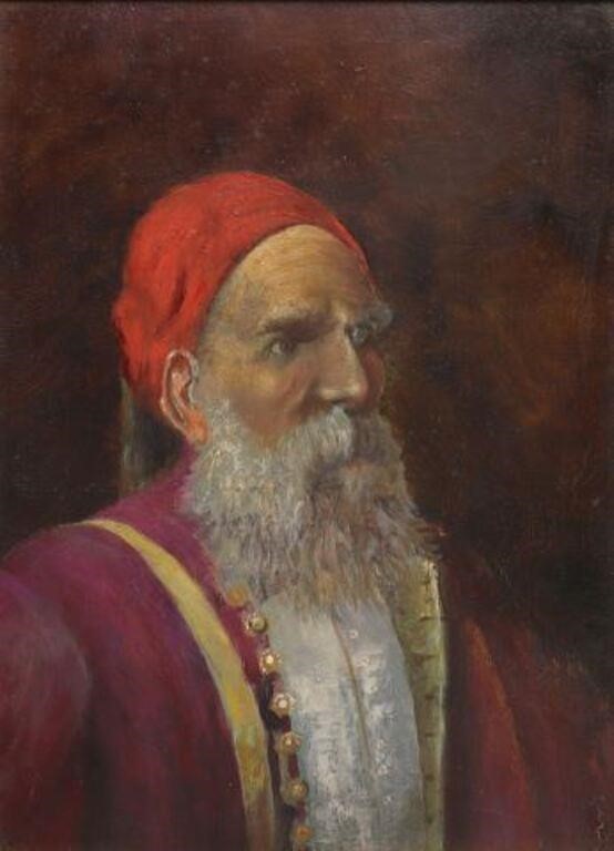 FRAMED OIL ON BOARD PAINTING ORIENTALIST 2f5e96