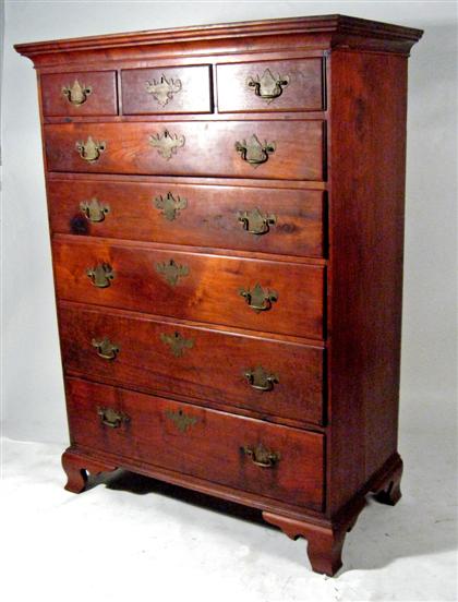 Chippendale mahogany tall chest 4bca9