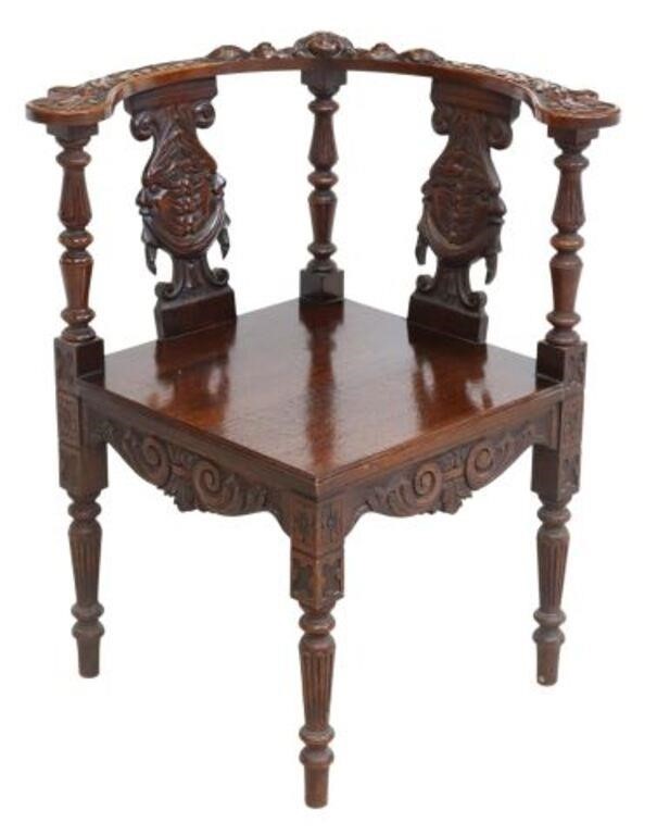 VICTORIAN CARVED OAK GROTESQUE 2f5ebf