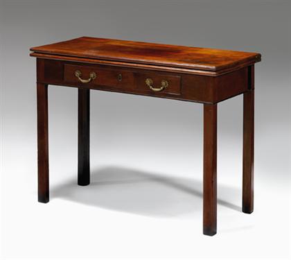 Chippendale mahogany card table