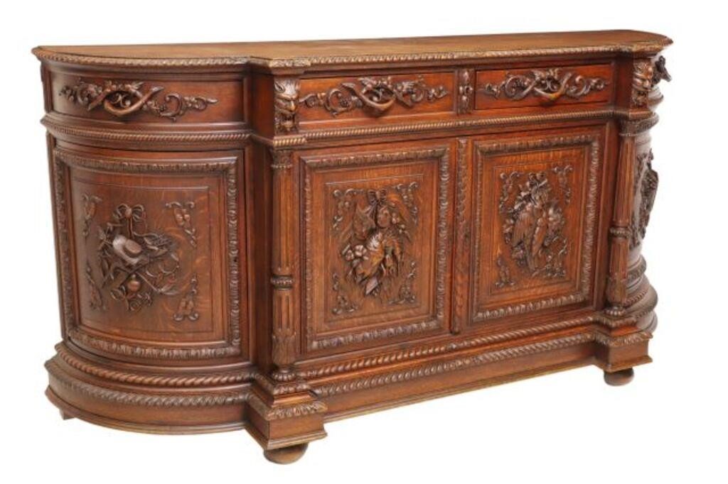 FRENCH RENAISSANCE REVIVAL OAK 2f5f6b