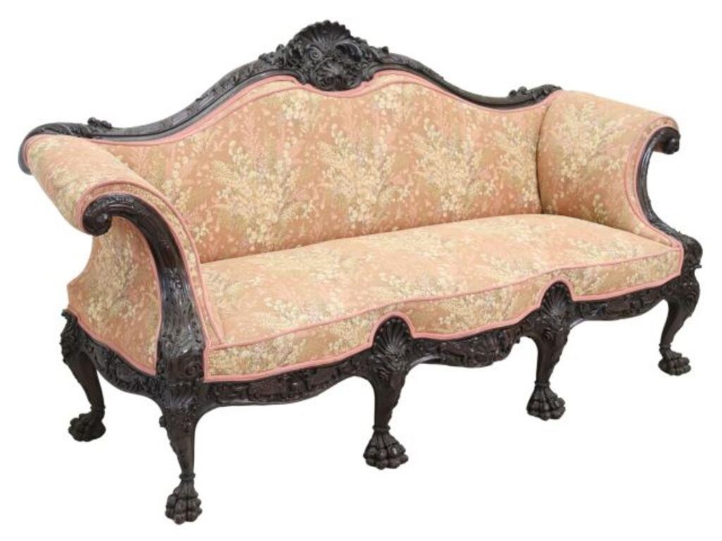 FINE CHIPPENDALE STYLE CARVED MAHOGANY 2f5f8e