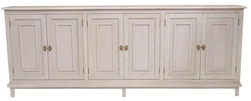 BARRINGTON PEWTER GRAY LONG SIDEBOARD  2f5fe1