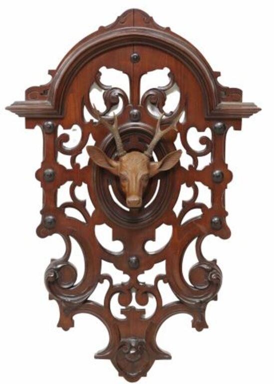 ARCHITECTURAL CARVED DEER HEAD 2f5fed