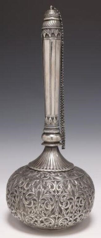 STERLING SILVER SURAHI WATER FLASK,