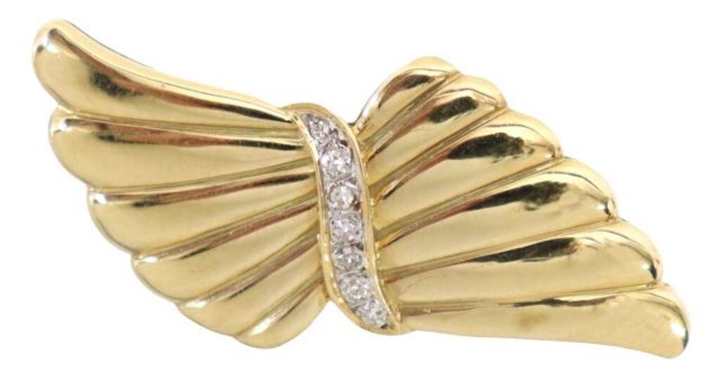 ESTATE 14KT YELLOW GOLD DIAMOND 2f6030