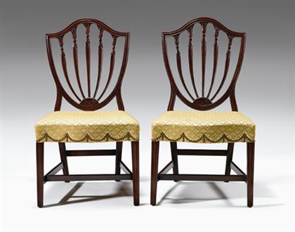 Pair of Federal mahogany side chairs