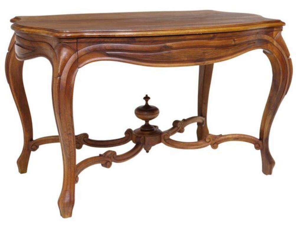 FRENCH LOUIS XV STYLE WALNUT TABLEFrench 2f6067