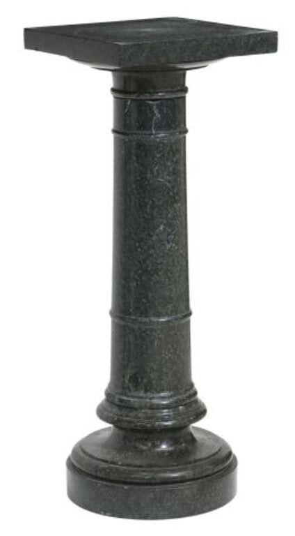 DARK GREEN GRANITE COLUMNAR PEDESTAL