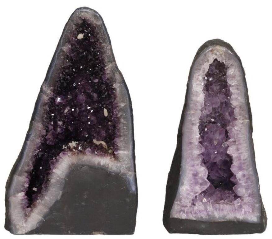 (2) CATHEDRAL GEODE SPECIMENS,