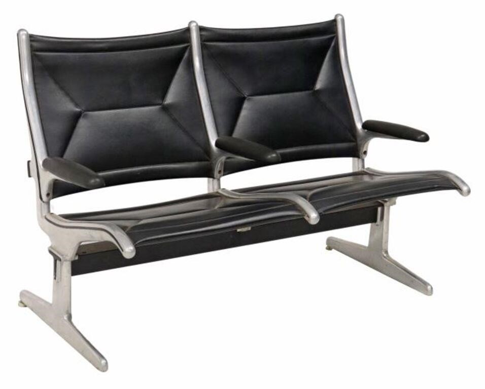 EAMES HERMAN MILLER ALUMINUM TWO SEAT 2f6128